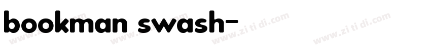 bookman swash字体转换